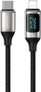 Cable usams U78 USB-C to Lightning 1.2m 20W PD Fast Charge LED white SJ545USB02