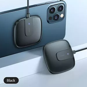 Индукционная беспроводная зарядка usams US-CD159 15W сверхтонкая для iPhone 12 series, чёрная, 0.08 кг