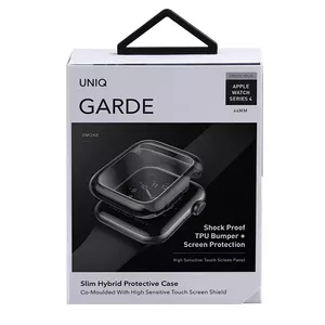 Чехол Uniq Garde для Apple Watch 44 мм — дымчато-серый, совместим с Series 4/5/6/SE/SE2/SE3