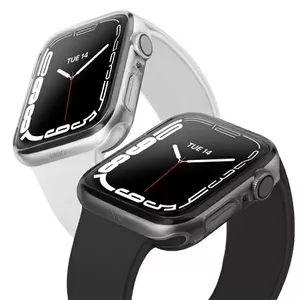 Набор чехлов Uniq для Apple Watch Series 7/8 41 мм — двойной (прозрачный и дымчатый)