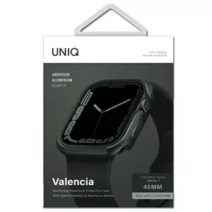 Чехол Uniq Valencia для Apple Watch 45 мм — совместим с Series 4/5/6/7/8/SE/SE2, зелёный