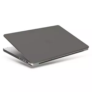 Bookcase UniQ Claro for MacBook Pro 14" 2021, smoke matt gray, weight 0.543 kg