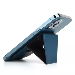 Magnetic phone holder Uniq Lyft MGSNAPONCH-LYFTBLU — blue snap-on stand and card holder, weight 0.079 kg