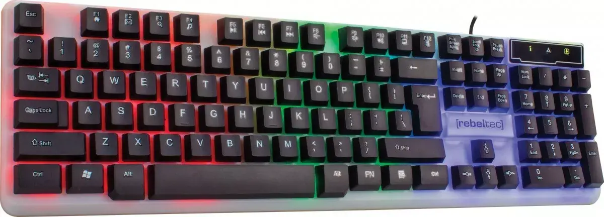 Rebeltec NEON wired gaming keyboard 1.8 m Photo 3