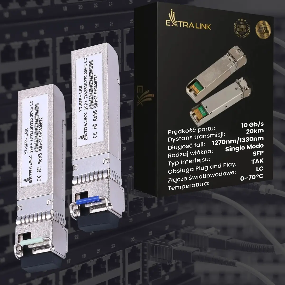 Модуль SFP+ WDM Extralink EX.6211 10G Пара Photo 7