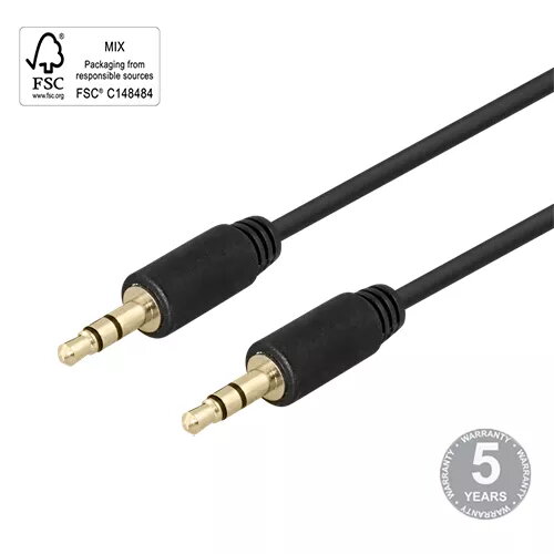 Audio kabelis DELTACO MM-152-K 3,5