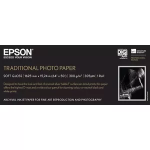 Epson Traditional Photo Paper, 64"x 15m