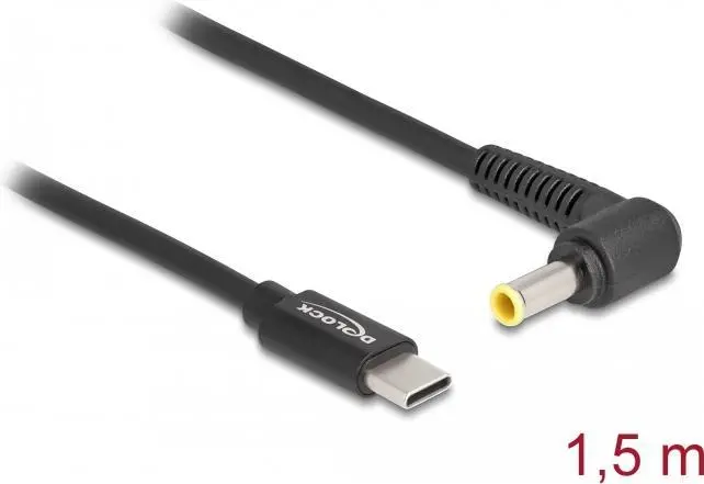DeLOCK portatīvā datora uzlādes kabelis USB