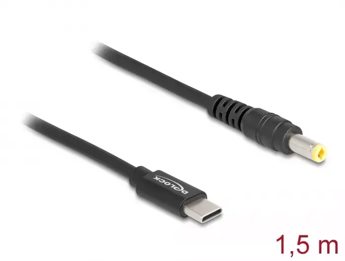 DeLOCK Laptop Charging Cable USB Type-C male 5.5 x 2.5 mm Photo 2