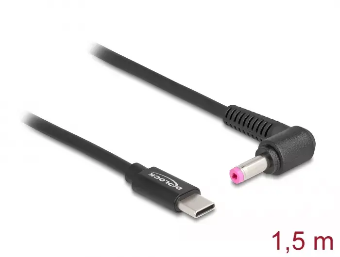 Кабель зарядки для ноутбука DeLOCK USB Type-C male к HP 4.8 x 1.7 mm Photo 2