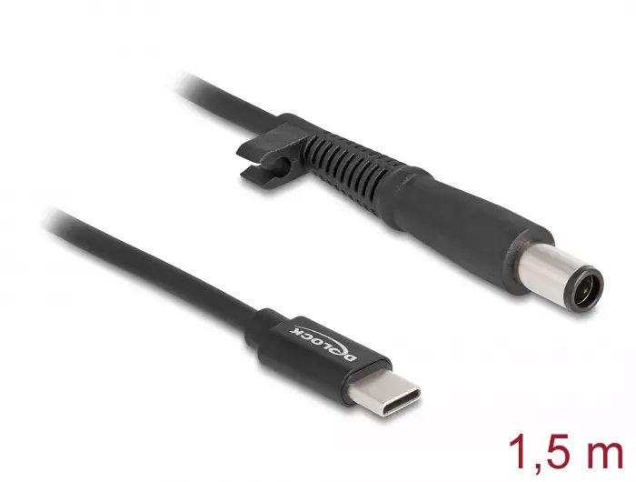 Кабель зарядки для ноутбука DeLOCK USB Type-C male к HP 7.4 x 5.0 mm Photo 2