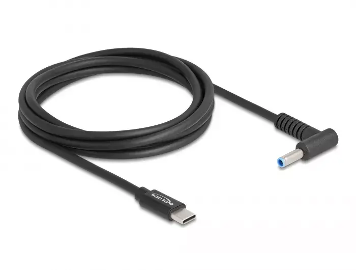 Кабель зарядки для ноутбука DeLOCK USB Type-C male к HP 4.5 x 3.0 mm Photo 2