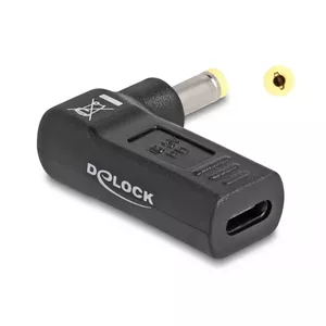 DeLOCK Adapter USB Type-C female to HP 4.8 x 1.7 mm male 90° angled