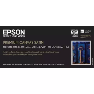 Canvas Roll Epson Premium Satin 24" x 12.2m 350g/m²