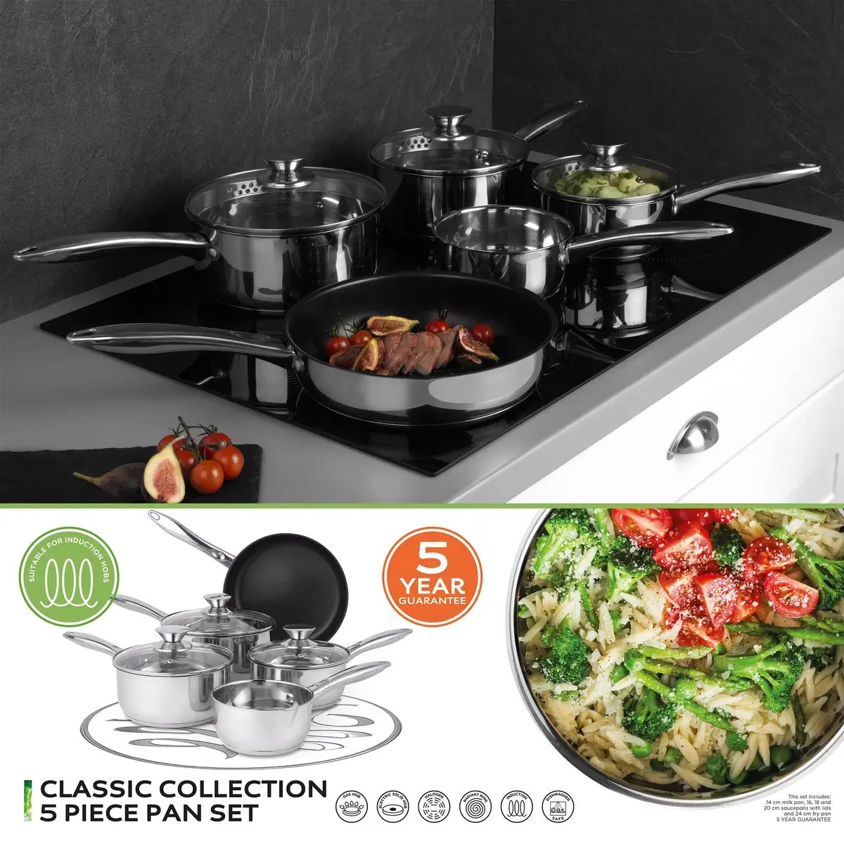 Набор посуды Russell Hobbs BW06572EU72 — 5 предметов Photo 3