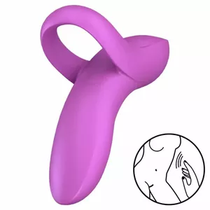 SATISFYER BOLD LOVER PIRKSTU VIBRATORS - ROZĀ KRĀSĀ