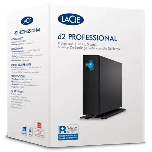 External Hard Drive LaCie 20TB d2 Professional Photo 2