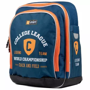 Mugursoma Smart H-55 College League Blue – modelis 550-05774, bērnu skolas mugursoma, zila