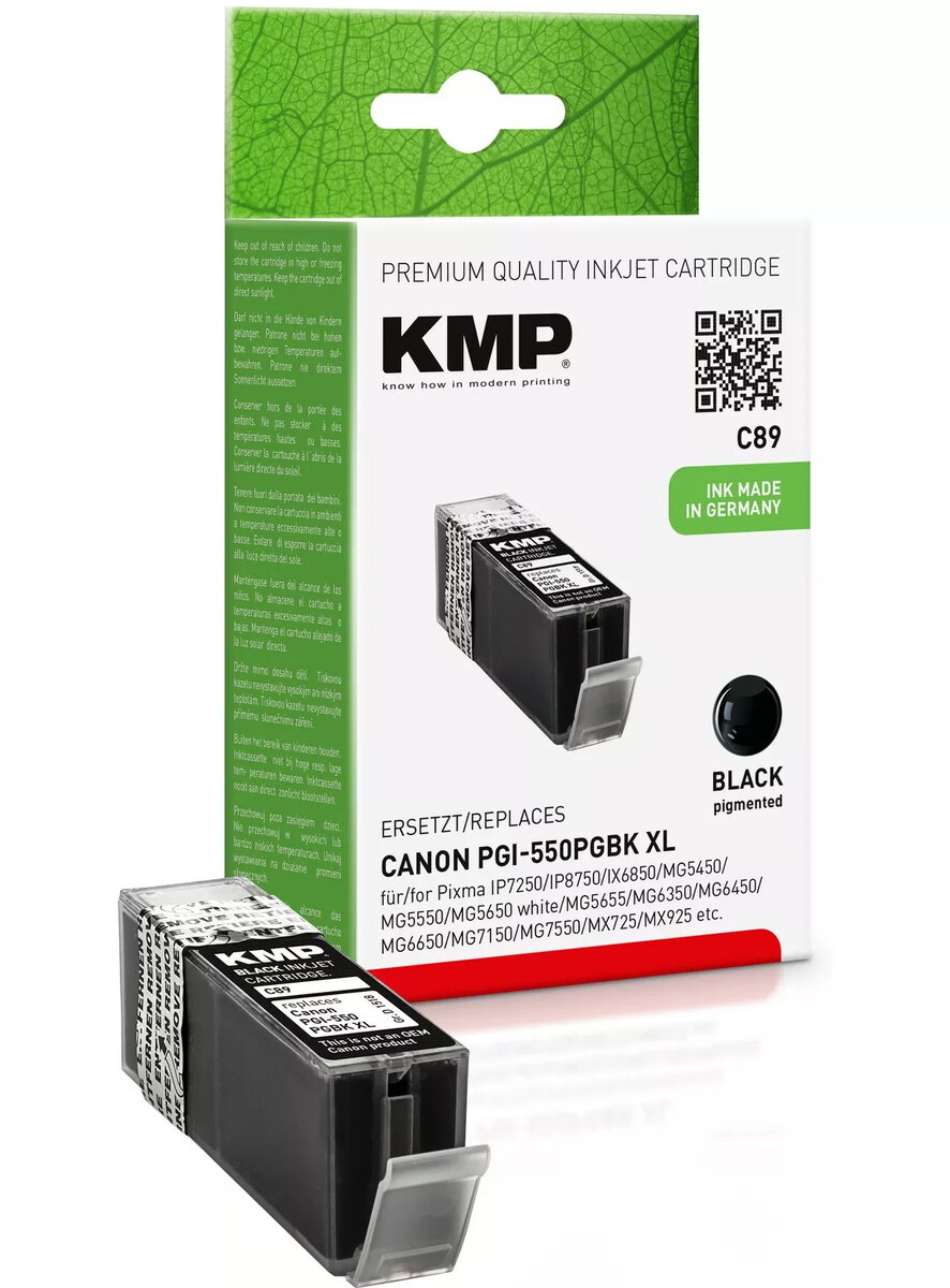 Kārtridžs KMP Canon PGI-550PGBK XL 500ml