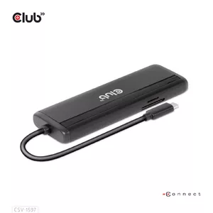 CLUB3D USB Gen 1 Type-C 8-в-1 MST Двойной 4K60Hz Дисплей Портативный Док