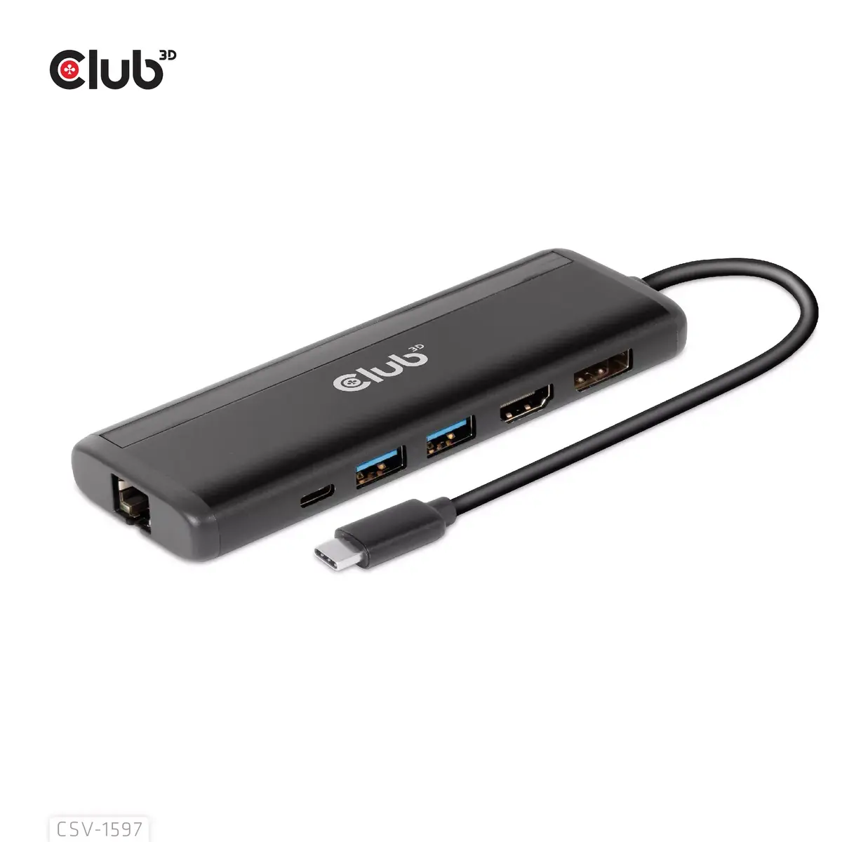CLUB3D USB Gen 1 Type-C 8-в-1 MST Док Photo 2