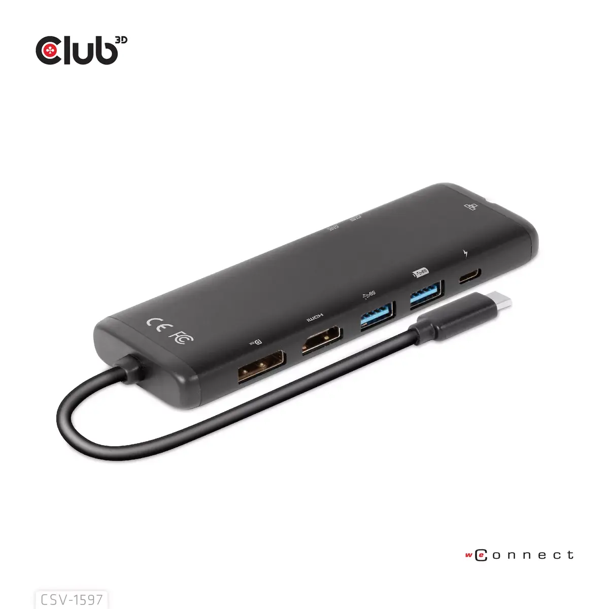CLUB3D USB Gen 1 Type-C 8-в-1 MST Док Photo 3