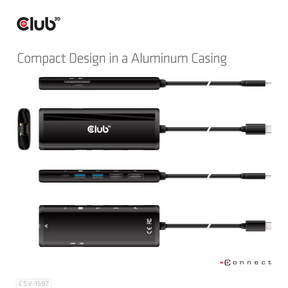 CLUB3D USB Gen 1 Type-C 8-в-1 MST Док Photo 10