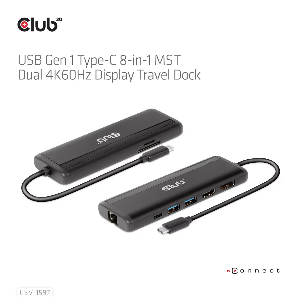CLUB3D USB Gen 1 Type-C 8-в-1 MST Док Photo 14