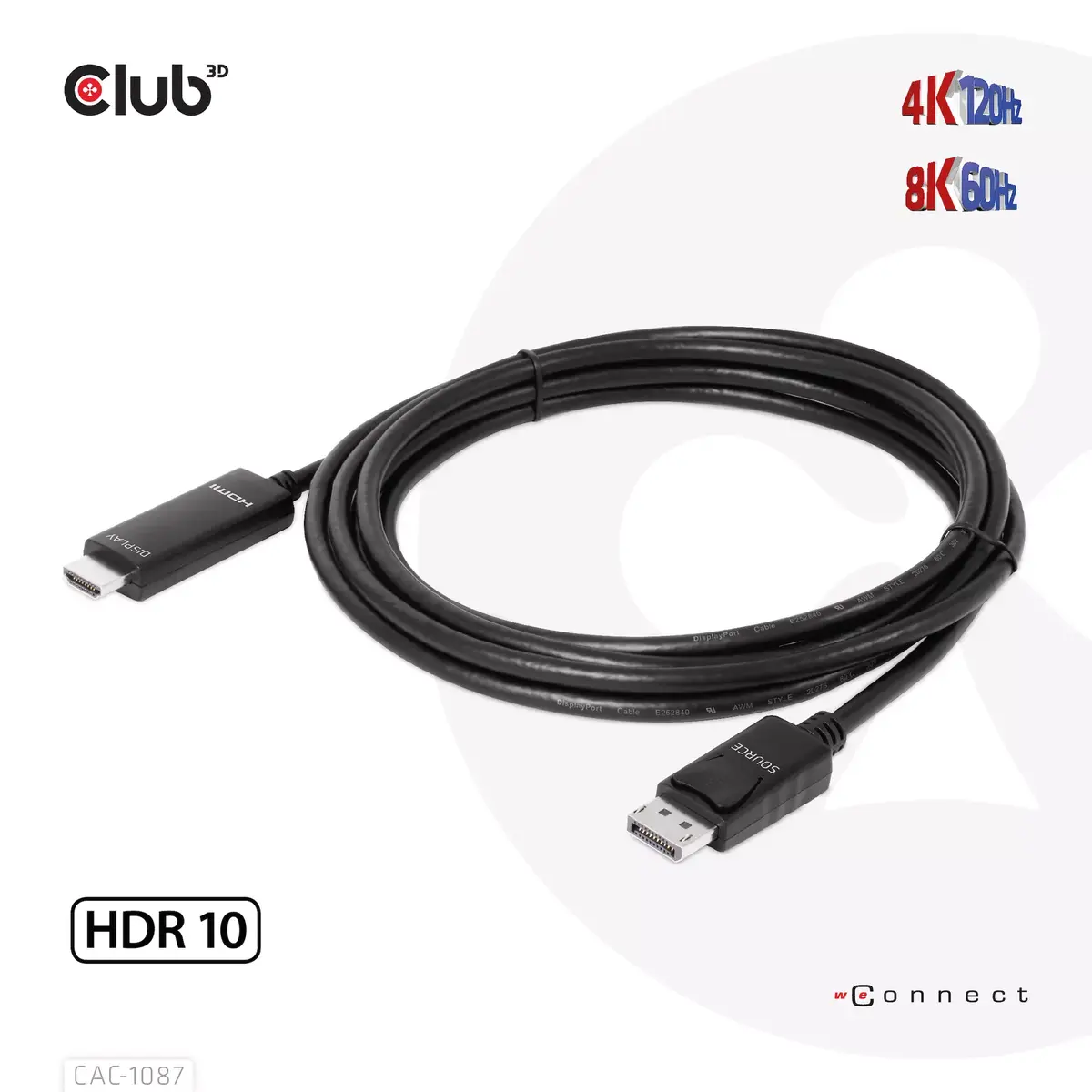 Кабель DisplayPort на HDMI CLUB3D CAC-1087 Photo 6