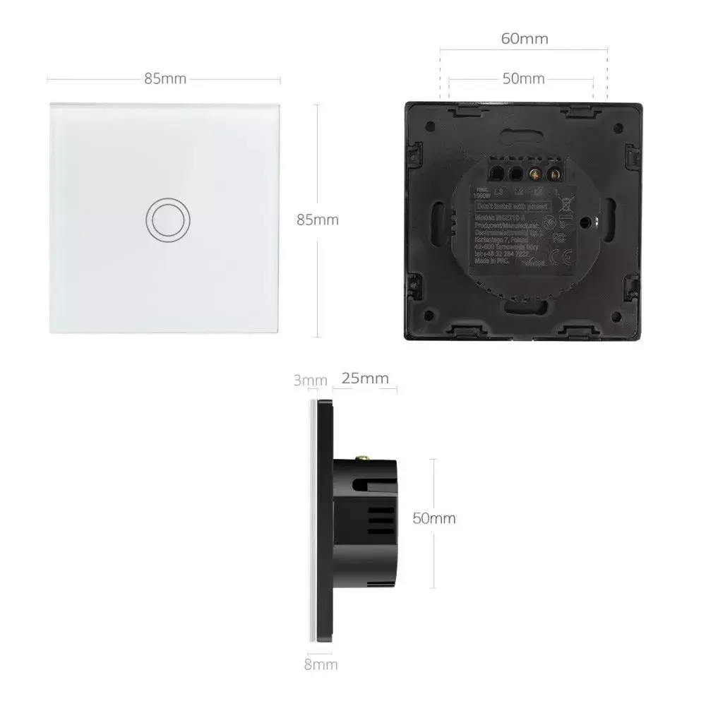Wall touch switch MACLEAN MCE710W Photo 15
