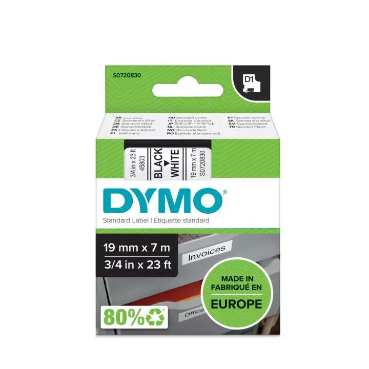 Label Tape DYMO D1 Standard 19mm Photo 2