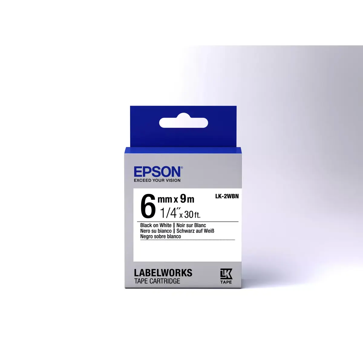 Etiķešu kasete Epson LK-2WBN Photo 2