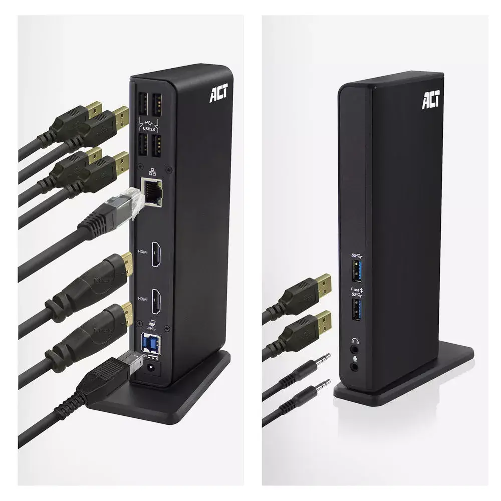 ACT USB-C dokstacija 2 HDMI monitoriem Photo 7