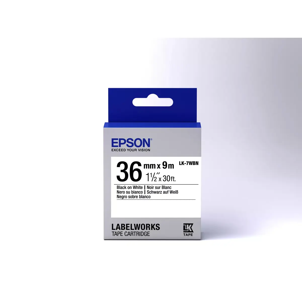Label Cartridge Epson LK-7WBN Photo 2