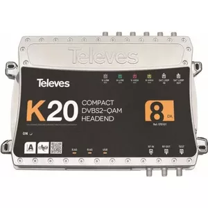 Televes compact headend K20-8 — 8-transponder DVB-S2/QAM signal processor