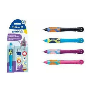 Mechanical pencil Pelikan griffix HB — plastic housing, black, dark grey lead colour, 1 pc