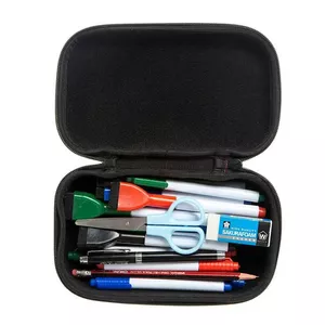 Pencil case ZIPIT Metallic Box ZPP-MT1 by ZIPIT, gold color, metal-look zippered storage