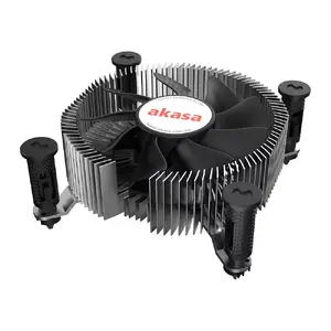Hybrid cooler Akasa Intel LGA1700 Aluminium Black 3.76 mmH2O Ball bearing