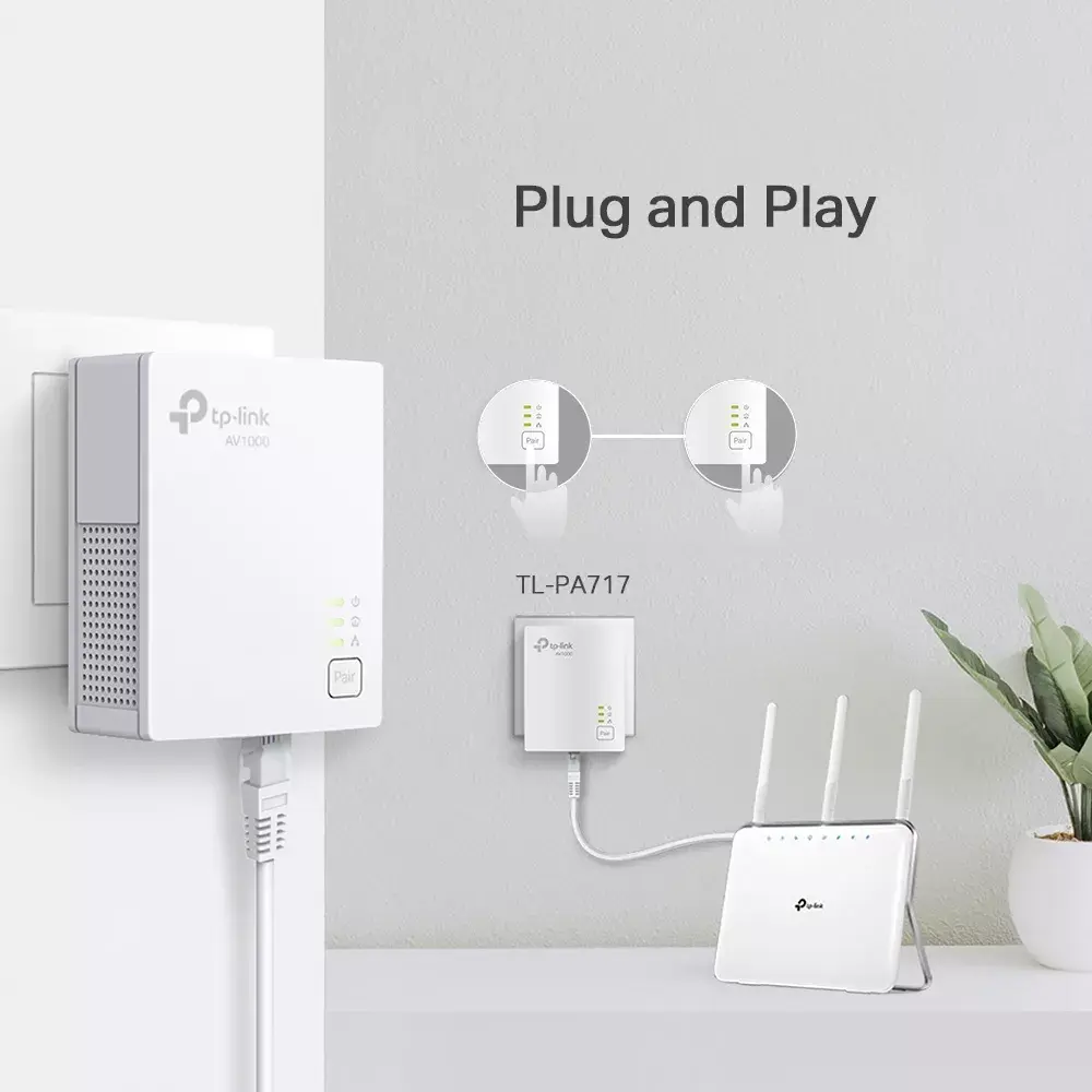 TP-Link AV1000 Gigabit Powerline Starter Kit Photo 5