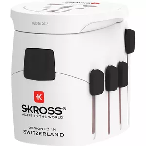 Power Plug Adapter Skross 61260 Universal White 100-250V