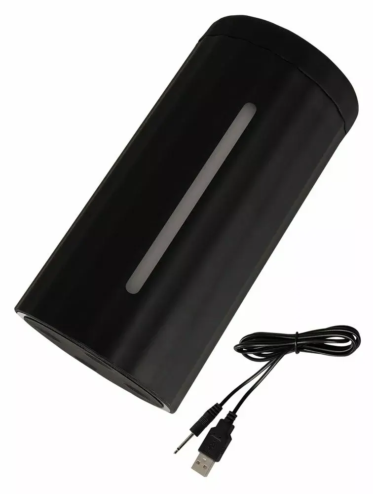 Rebel Silicone Black — мастурбатор с подогревом и вибрацией Photo 8