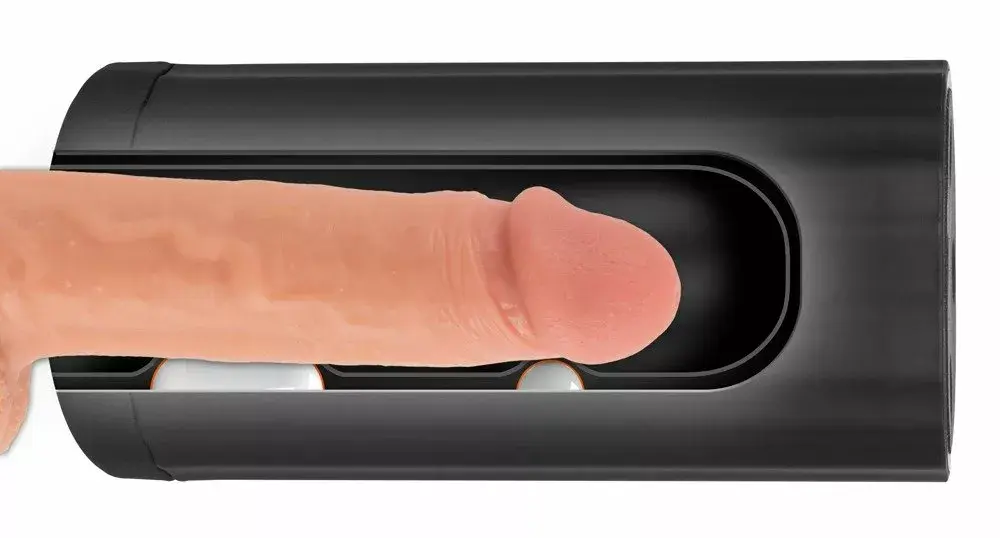 Rebel Silicone Black — мастурбатор с подогревом и вибрацией Photo 9