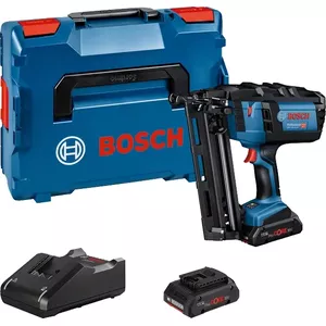 Nailer/staple gun Bosch GNH 18V-64 M, cordless 18V, Li-ion 4 Ah, straight magazine, 20° angle, nail length 32–64 mm, weight 2.9 kg