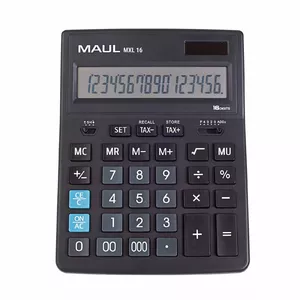 Calculator Desktop MAUL MXL 16 16 Digits 1 Line Black