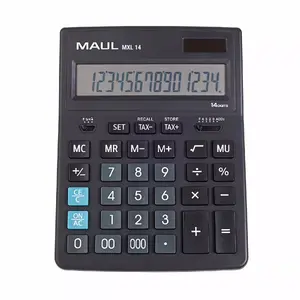 Maul MXL 14 Desktop Calculator, 14-Digit Display, Black