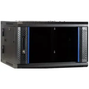 Wall mounted rack Azerty DS6606-Double 6U Black