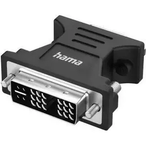 Video adapter HAMA 00300090 DVI‑I male to VGA female, black