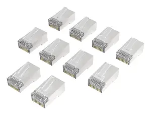 Hama 00300028 Cat6a Networking Cable RJ-45 Male 10000 Mbit/s Silver and Transparent