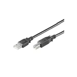 Goobay USB 2.0 A uz B kabelis, 0.25 m, melns