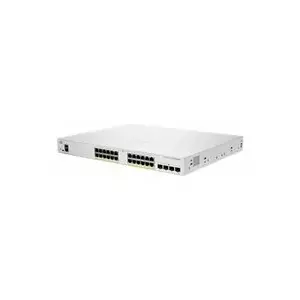 Коммутатор Cisco CBS250-24FP-4X 24xGbE 4xSFP+ 24xPoE+ 370W, управляемый Ethernet